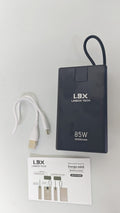 Power Bank Carga Rápida 85W Linbox Tech 30,000 mAh - Negro